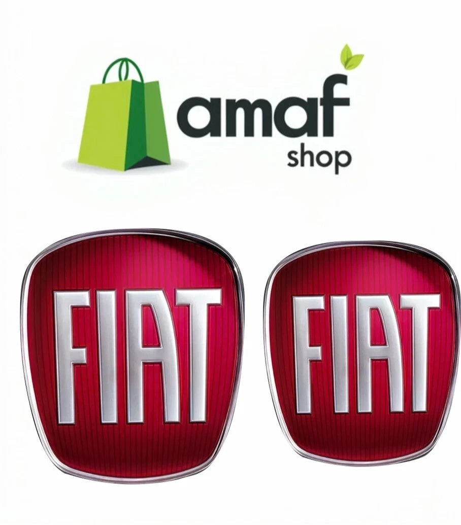 Stemma Logo fiat ADESIVO, Anteriore E Posteriore Per Fregi Auto Bravo e 500X