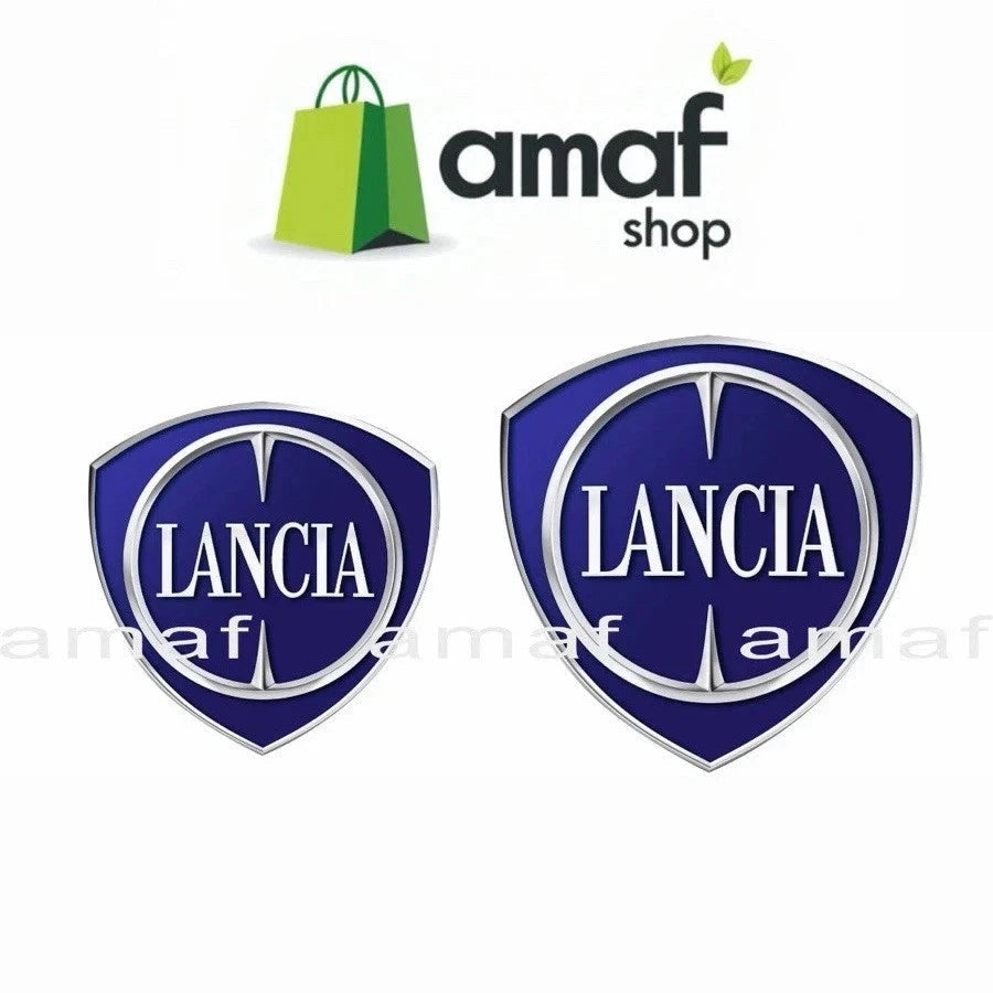logo Lancia Ypsilon coppia adesivi posteriore e anteriore