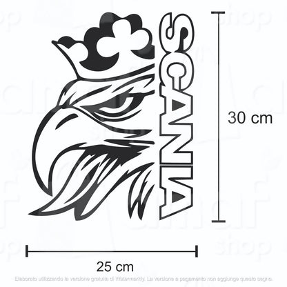 2 ADESIVI SCANIA V8 - truck tir camion stickers vinile adesivo decalcomania