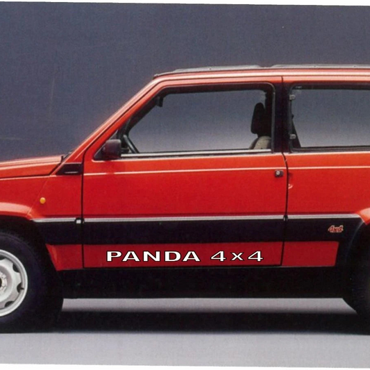 Coppia adesivi FIAT PANDA 4X4 Off Road Fuoristrada bicolore a scelta