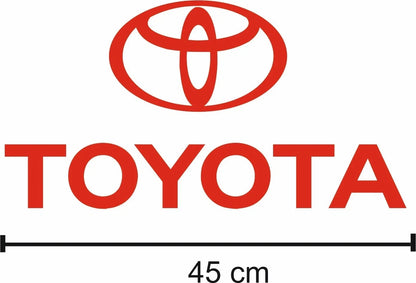 Scritta Adesiva TOYOTA Logo Ruota Scorta Posteriore Sticker Decal RAV AUTO