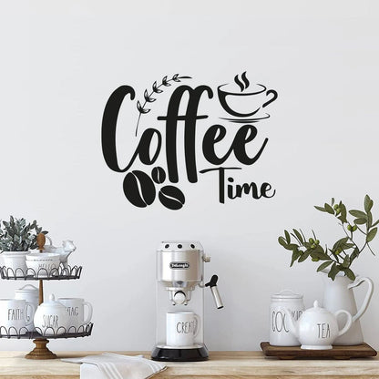 ADESIVO MURALE COFFEE  TIME SCRITTA
