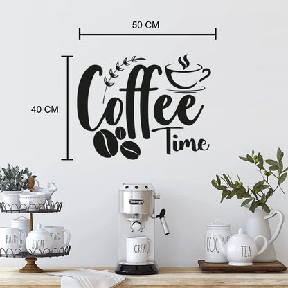 ADESIVO MURALE COFFEE  TIME SCRITTA