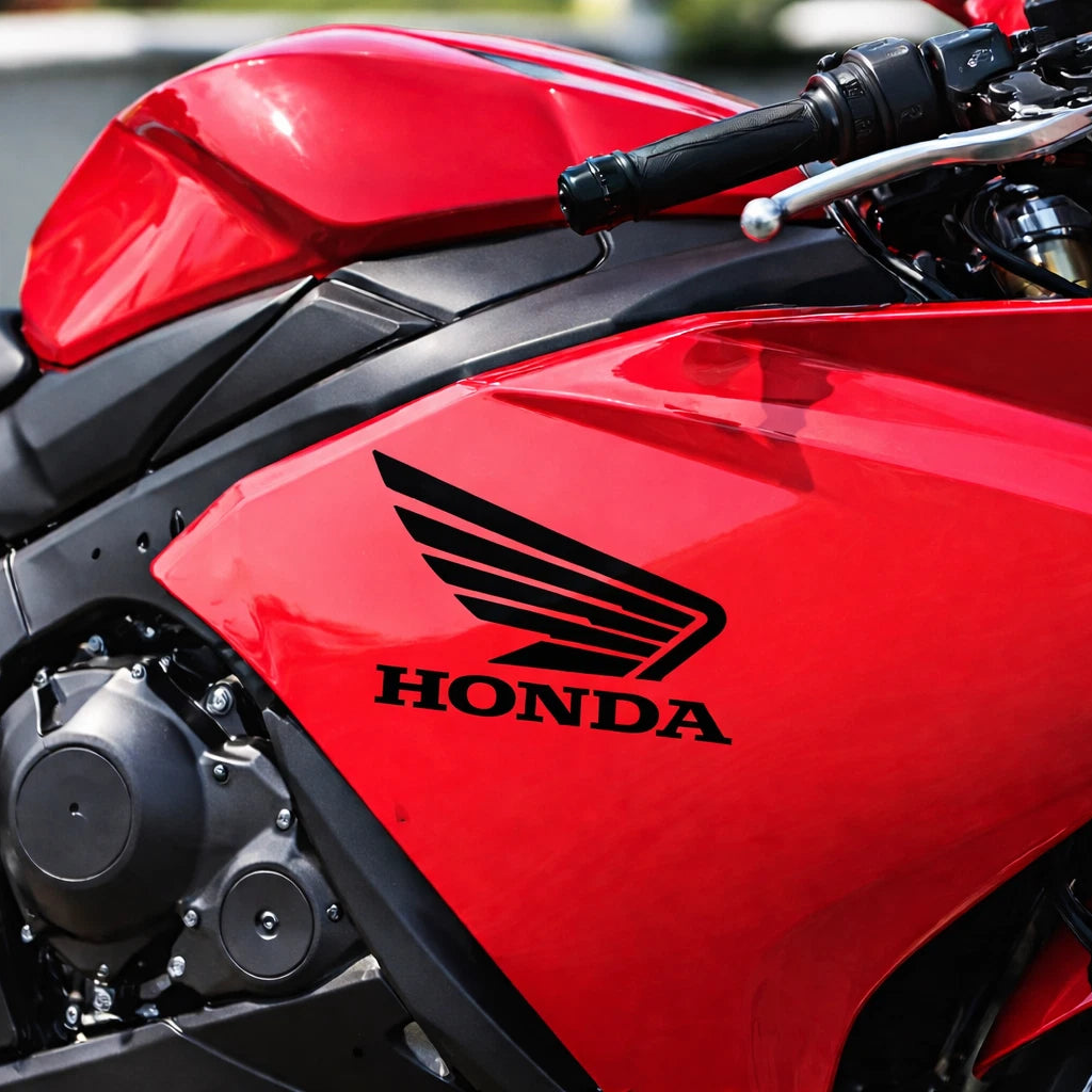 ADESIVO ADESIVI HONDA ALA VINILE PRESPAZIATO SERBATOIO MOTO E APPLICAZIONI VARIE