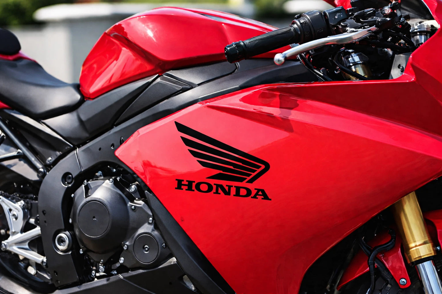 ADESIVO ADESIVI HONDA ALA VINILE PRESPAZIATO SERBATOIO MOTO E APPLICAZIONI VARIE