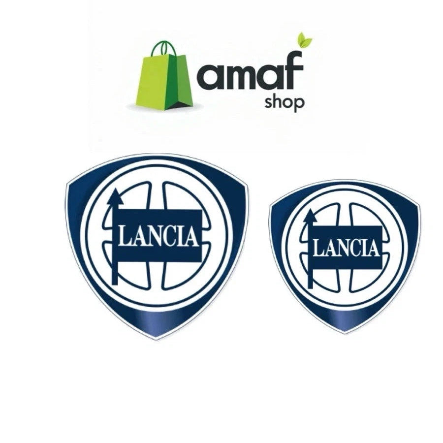 logo Lancia Ypsilon e Musa (2001/2007) coppia adesivi posteriore e anteriore