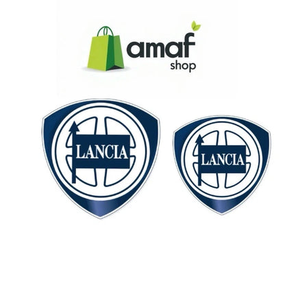 logo Lancia Ypsilon e Musa (2001/2007) coppia adesivi posteriore e anteriore