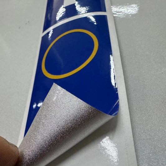 Adesivi Catarifrangente Per Targa Auto Sticker Blu Alta Qualità’ NO STAMPATI!