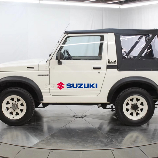 Adesivi Suzuki logo 4x4 Off Road fuoristrada scritte portiere destra e sinistra