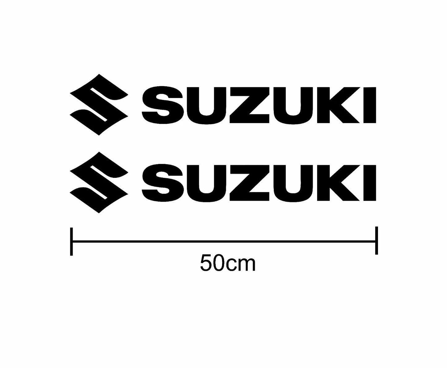 Adesivi Suzuki logo 4x4 Off Road fuoristrada scritte portiere destra e sinistra