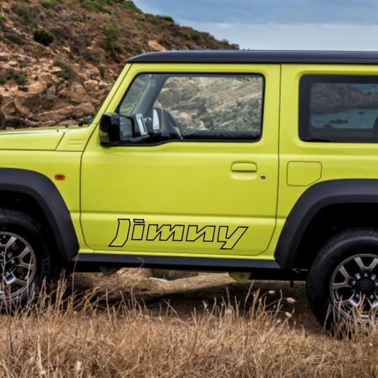 Adesivi Suzuki Jimny 4x4 Off Road scritte in negativo portiere fuoristrada