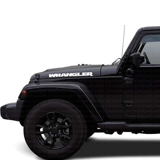 2 Adesivi Stickers cofano Jeep Wrangler Fuoristrada OFF ROAD