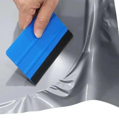Pellicola adesiva Grigio metallizzato lucido cm 30 x 120 car wrapping auto moto