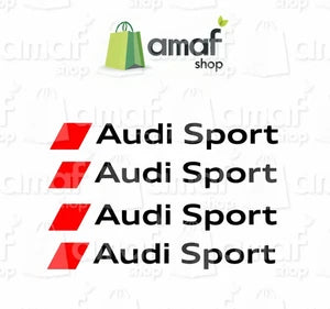 N4 Adesivi Audi Sport finestrino-Cerchi a1 a3 a4 a5 a6 a7 tt q3 q5 S3 S-line q7