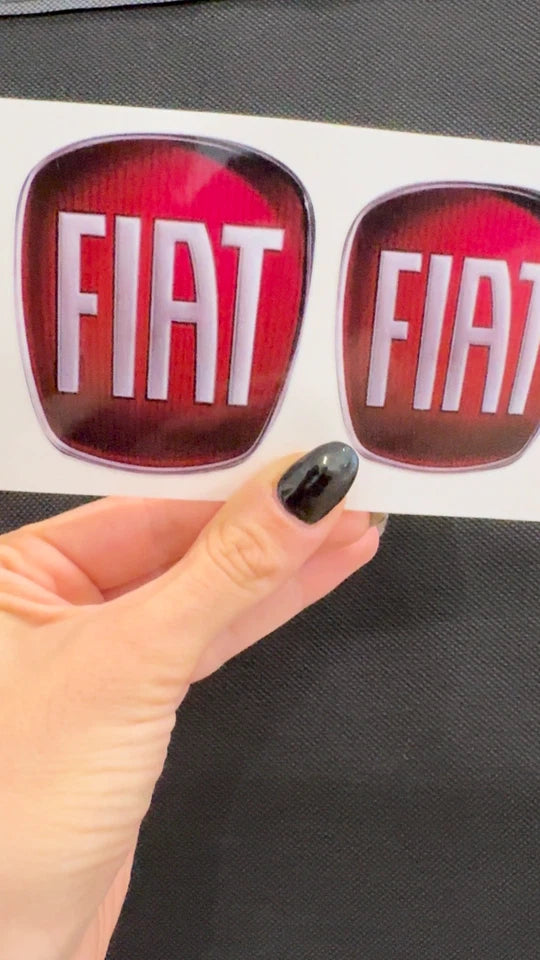 Stemma Logo fiat ADESIVO, Anteriore E Posteriore Per Fregi Grande Punto e Panda