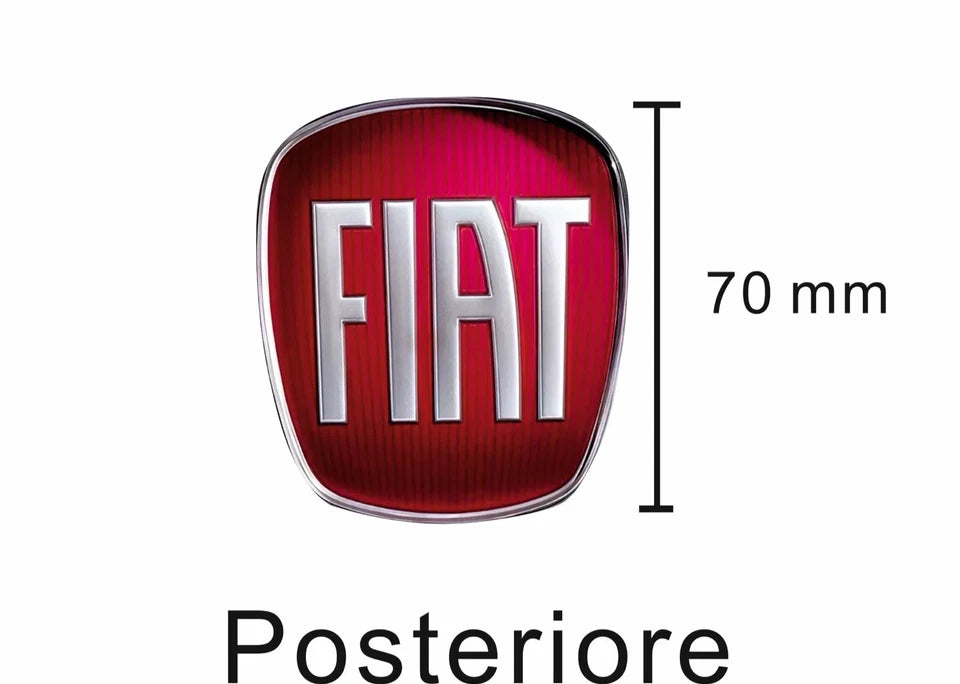 Stemma Logo fiat ADESIVO, Anteriore E Posteriore Per Fregi Grande Punto e Panda