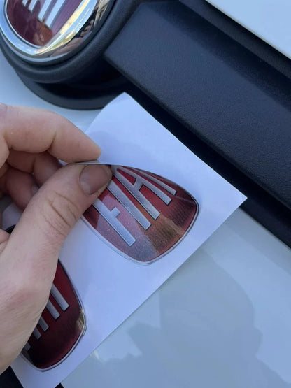 Stemma Logo fiat ADESIVO, Anteriore E Posteriore Per Fregi Grande Punto e Panda