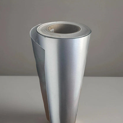 Pellicola adesiva Grigio metallizzato lucido cm 30 x 120 car wrapping auto moto