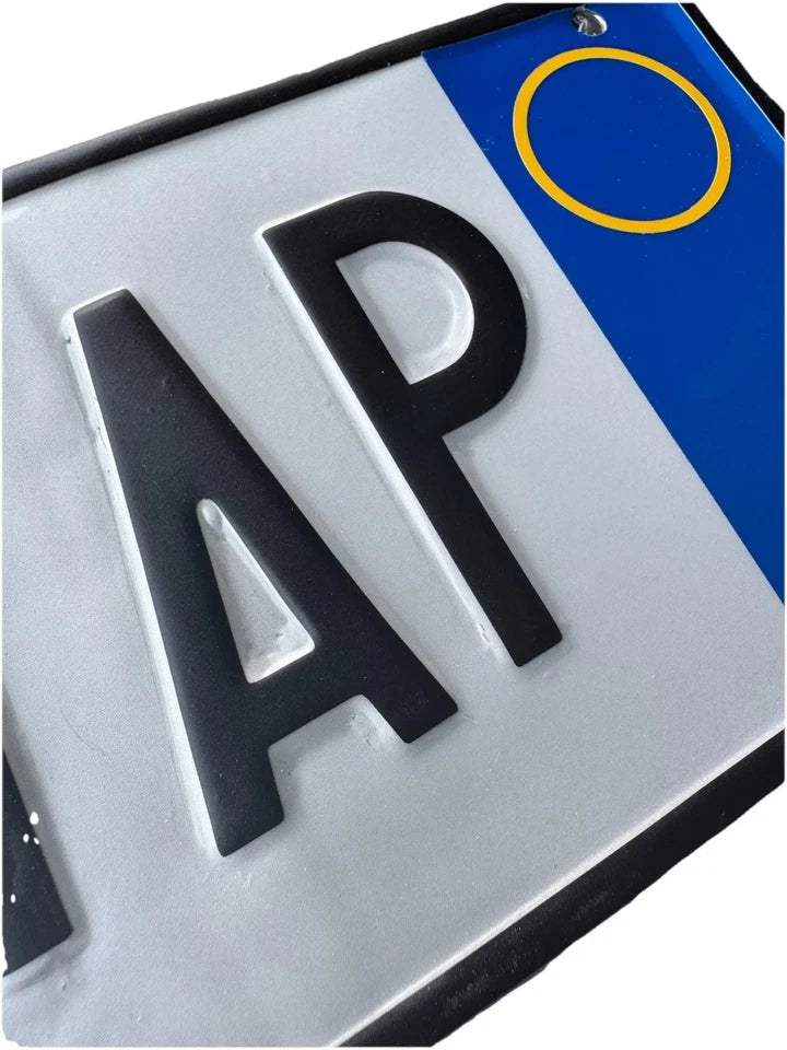 LETTERE E NUMERI ADESIVI PER TARGA AUTO POSTERIORE RESISTENTE ALL’ESTERNO